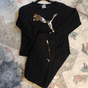 Puma cotton sweater and sweat pants